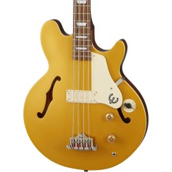 Epiphone EBJCMGCH1 Jack Casady Signature 4 String Electric Bass - Metallic Gold