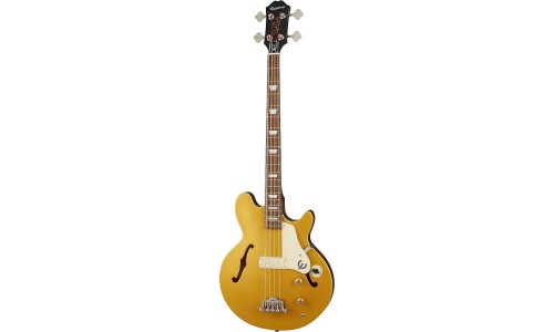 Epiphone EBJCMGCH1 Jack Casady Signature 4 String Electric Bass - Metallic Gold