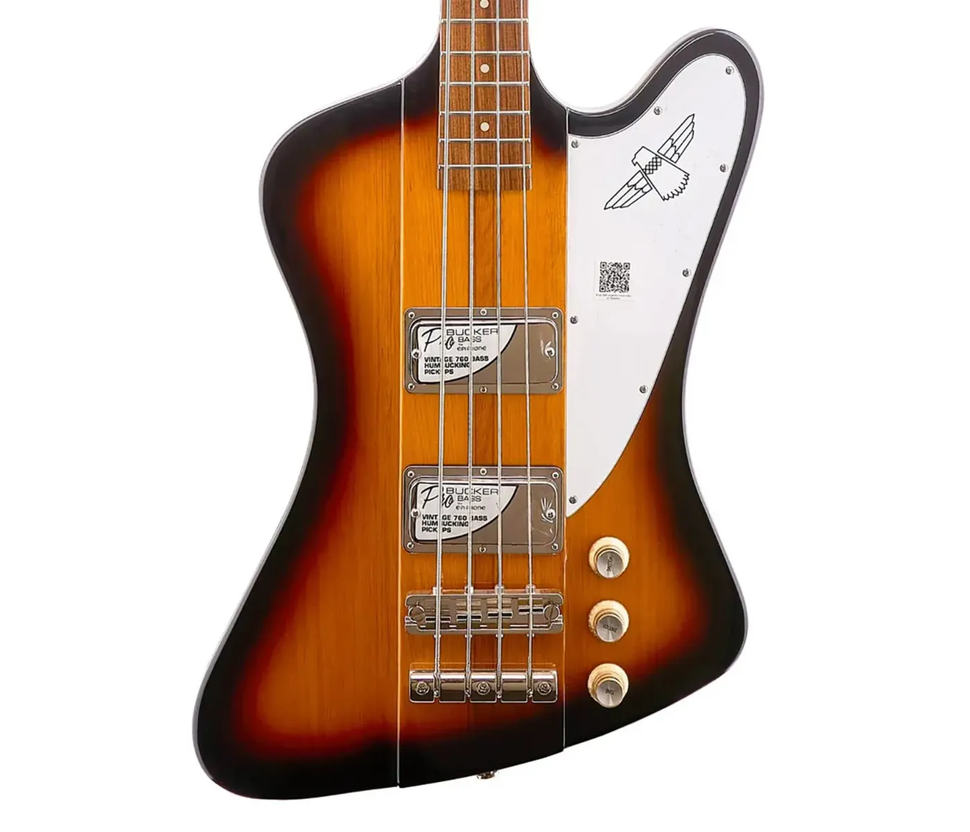 Epiphone EBTVTSNH1 Thunderbird 60' Vintage PRO 4 String Electric Bass - Tobacco Sunburst