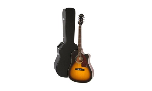 Epiphone EE21VSCH1 J-15ce Deluxe Cutaway Acoustic-Electric Guitar Outfit - Vintage Sunburst