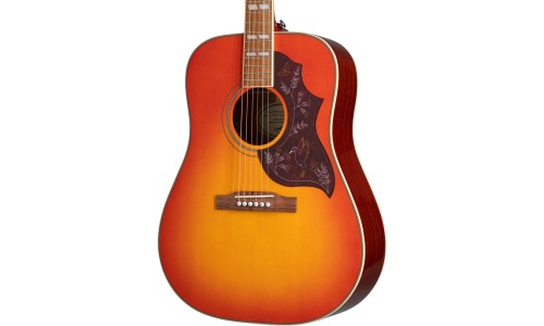 Epiphone EEHBFCNH1 Humming Bird Studio Acoustic-Electric Guitar - Faded Cherry Sunburst