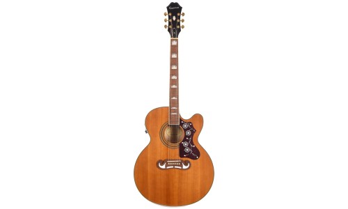 Epiphone EEJ2VNGH1 J-200EC Studio Acoustic-Electric Guitar - Vintage Natural