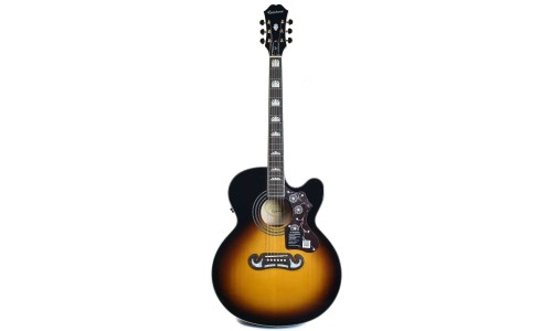 Epiphone EEJ2VSGH1 J-200EC Studio Acoustic-Electric Guitar - Vintage Sunburst