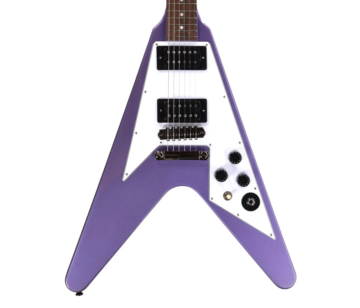Epiphone EIGCKH79FVPRMNH Artist Kirk Hammett 1979 Flying V Electric Guitar - Purple Metallic,(PRE ORDER)