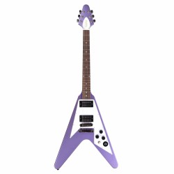 Epiphone EIGCKH79FVPRMNH Artist Kirk Hammett 1979 Flying V Electric Guitar - Purple Metallic