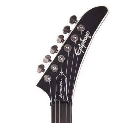 Epiphone EIGYVFDMDRBH3 Artist Dave Mustaine Prophecy Flying V Figured Electric Guitar - Aged Dark Red Burst