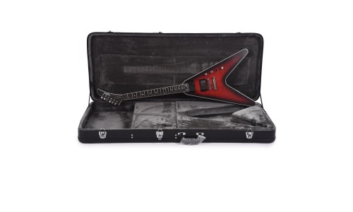 Epiphone EIGYVFDMDRBH3 Artist Dave Mustaine Prophecy Flying V Figured Electric Guitar - Aged Dark Red Burst