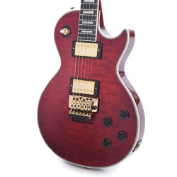 Epiphone EILPACQALRUBGH1 Artist Alex Lifeson Les Paul Custom Axcess Electric Guitar - Ruby