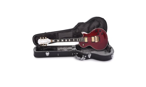 Epiphone EILPACQALRUBGH1 Artist Alex Lifeson Les Paul Custom Axcess Electric Guitar - Ruby