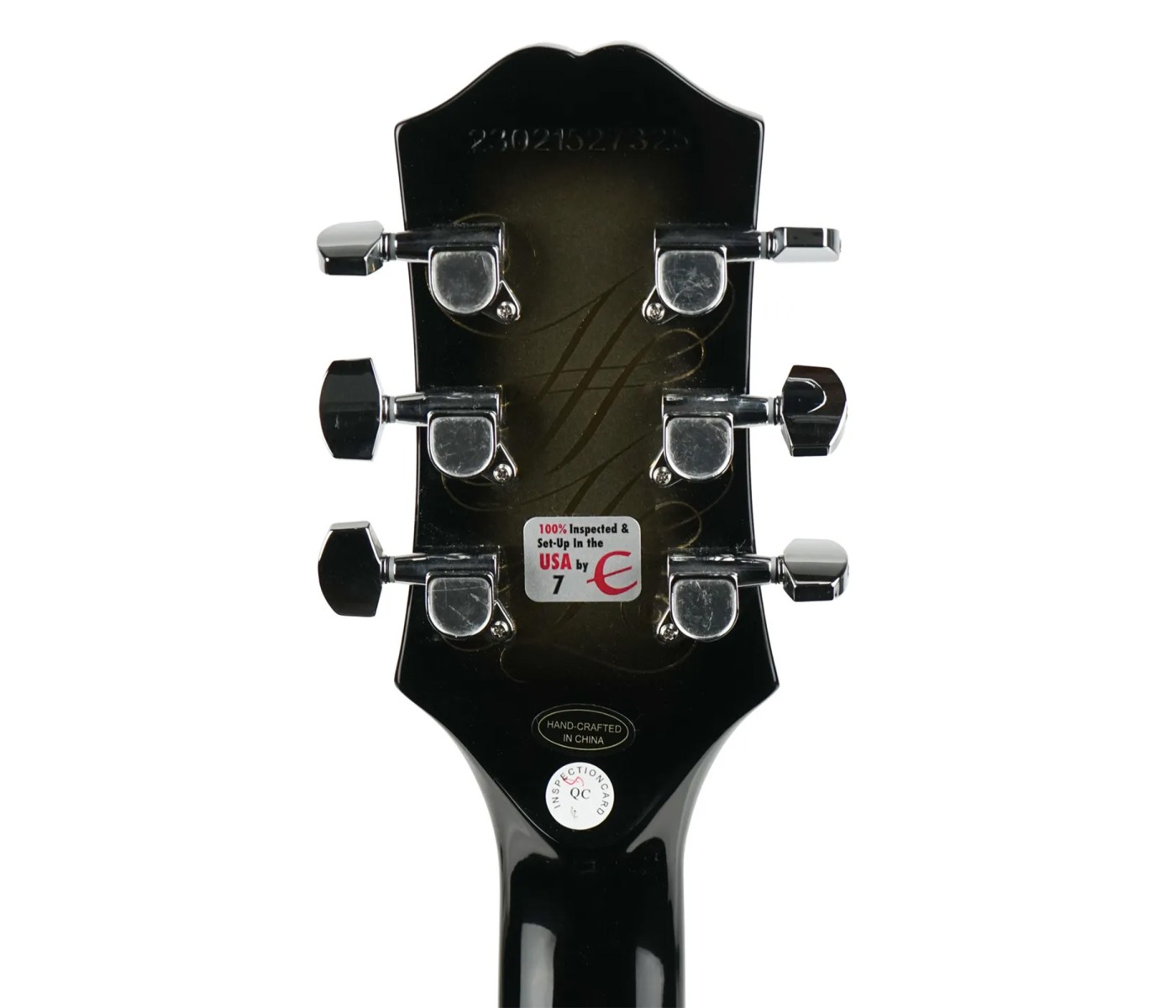 Epiphone EILPCAJV5ASBNH31 Artist Adam Jones Les Paul Custom Art Collection Korin Faught's "Sensation" Electric Guitar - Antique Silverburst