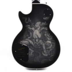 Epiphone EILPCAJV6ASBNH3 Artist Adam Jones Les Paul Custom Art Collection Mark Ryden's "Queen Bee" - Antique Silverburst