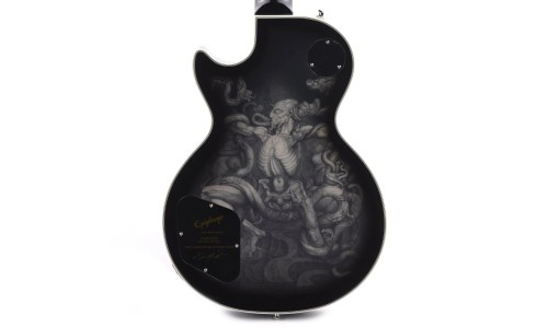 Epiphone EILPCAJV6ASBNH3 Artist Adam Jones Les Paul Custom Art Collection Mark Ryden's "Queen Bee" - Antique Silverburst