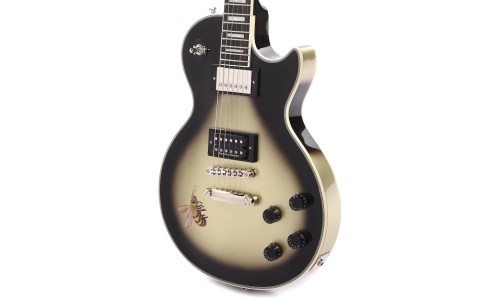 Epiphone EILPCAJV7ASBNH31 Artist Adam Jones Les Paul Custom Art Collection Mark Ryden's "Queen Bee" Electric Guitar - Antique Silverburst