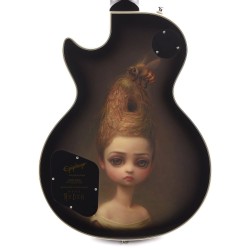 Epiphone EILPCAJV7ASBNH31 Artist Adam Jones Les Paul Custom Art Collection Mark Ryden's "Queen Bee" Electric Guitar - Antique Silverburst