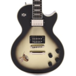 Epiphone EILPCAJV7ASBNH31 Artist Adam Jones Les Paul Custom Art Collection Mark Ryden's "Queen Bee" Electric Guitar - Antique Silverburst