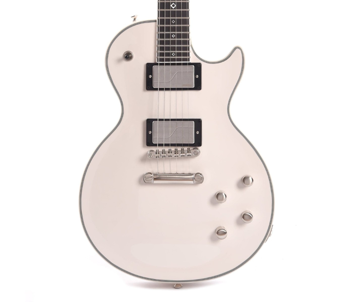 Epiphone EILYJCBWABNH3 Artist Jerry Cantrell Les Paul Custom Prophecy Electric Guitar - Bone White