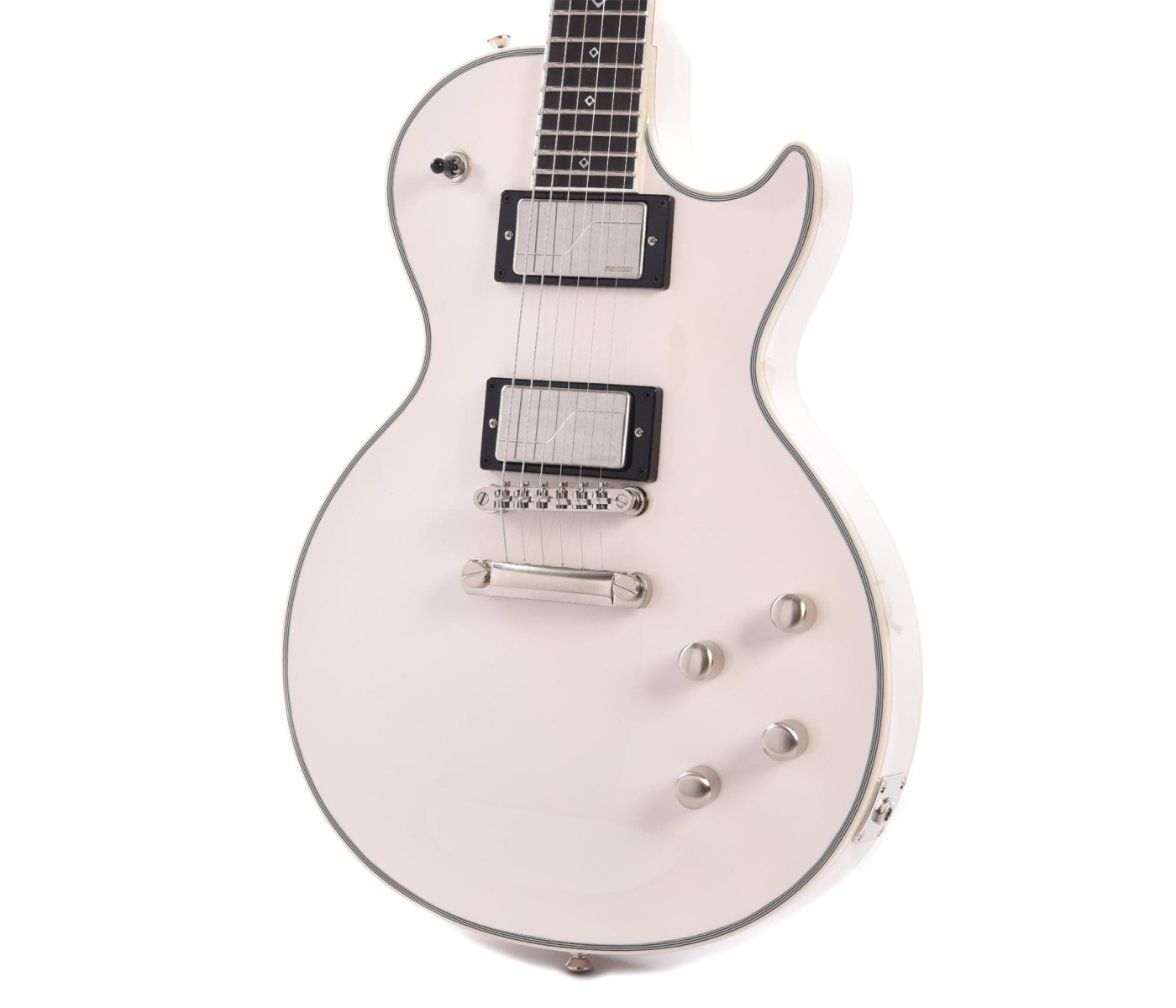 Epiphone EILYJCBWABNH3 Artist Jerry Cantrell Les Paul Custom Prophecy Electric Guitar - Bone White
