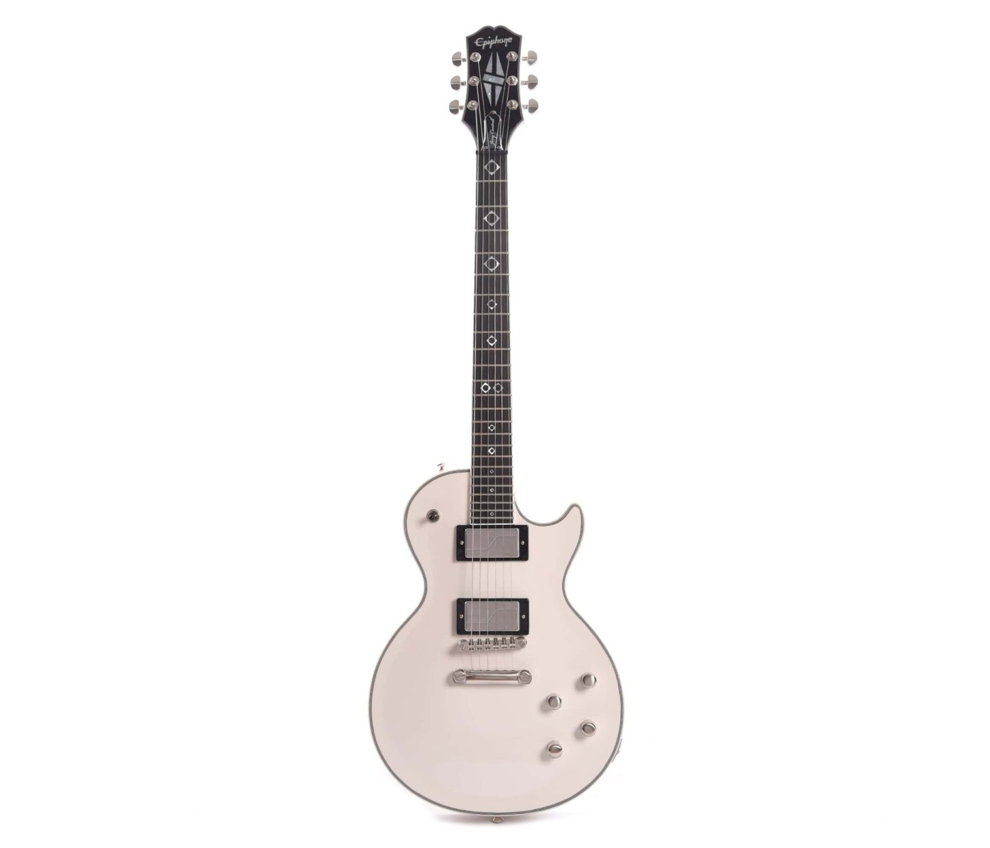 Epiphone EILYJCBWABNH3 Artist Jerry Cantrell Les Paul Custom Prophecy Electric Guitar - Bone White