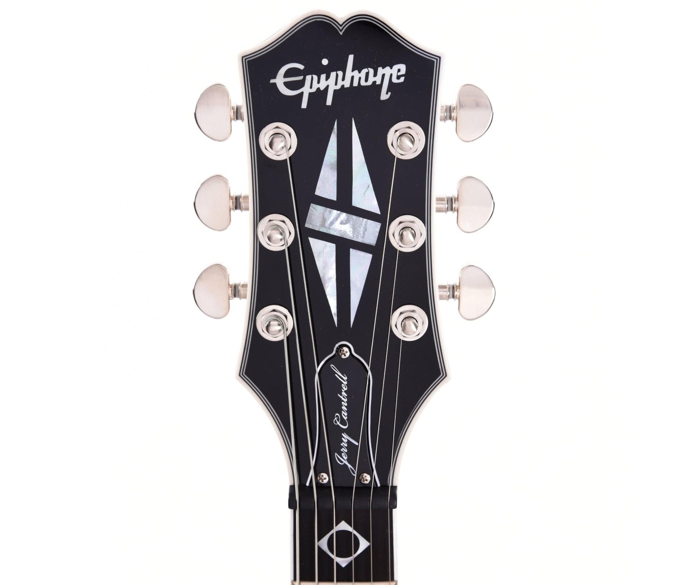 Epiphone EILYJCBWABNH3 Artist Jerry Cantrell Les Paul Custom Prophecy Electric Guitar - Bone White