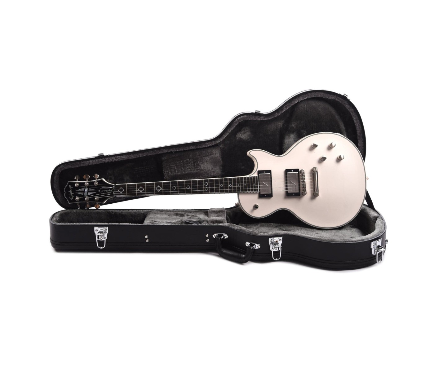 Epiphone EILYJCBWABNH3 Artist Jerry Cantrell Les Paul Custom Prophecy Electric Guitar - Bone White