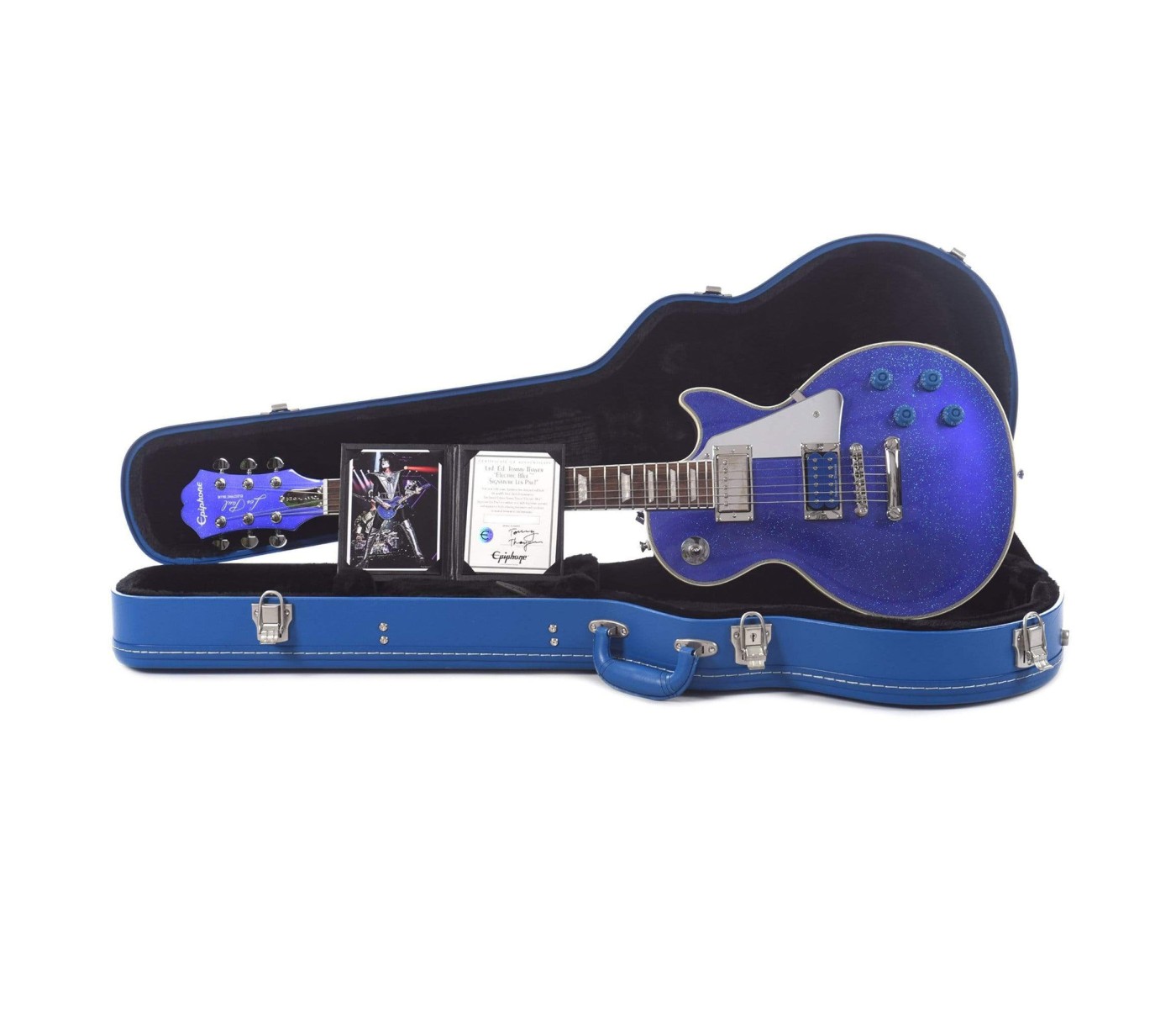 Epiphone ENTTELBNH1 Artist Tommy Thayer Les Paul Electric Guitar - Electric Blue