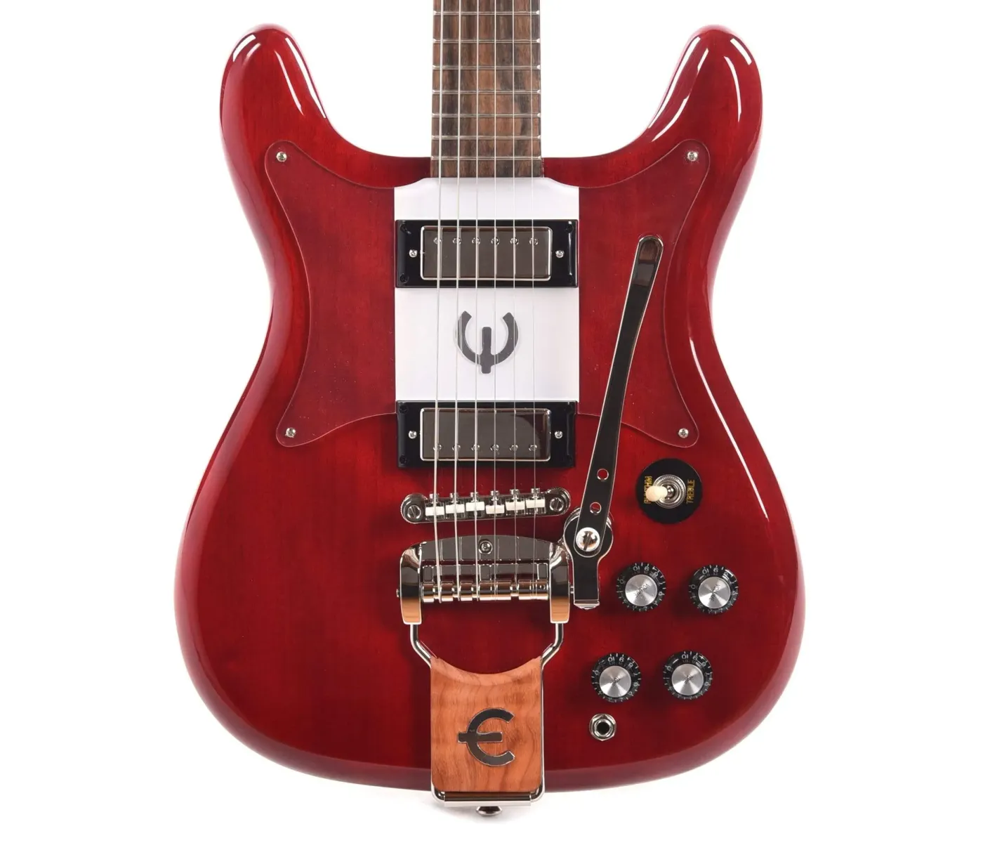 Epiphone EOCCCHNH1 Crestwood Custom with Tremotone Electric Guitar - Cherry