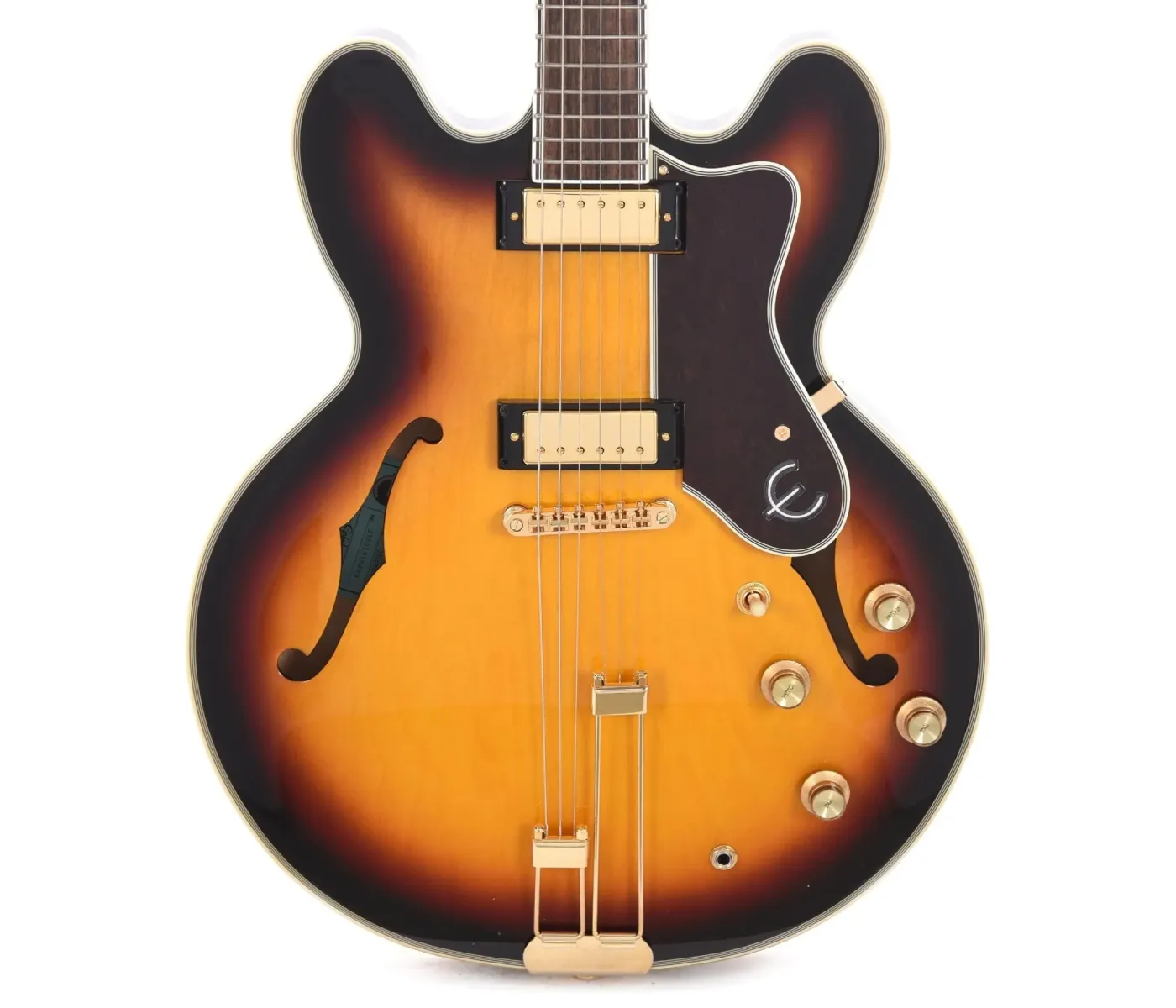 Epiphone EOSHVSGH1 Sheraton Archtop with Frequensato Semi-hollowbody Electric Guitar - Vintage Sunburst