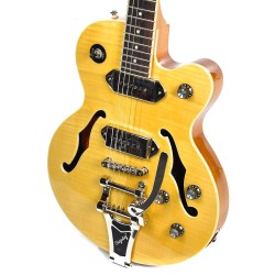 Epiphone ETBKANCB1 Wildkat Semi-Hollow with Bigsby Electric Guitar - Antique Natural