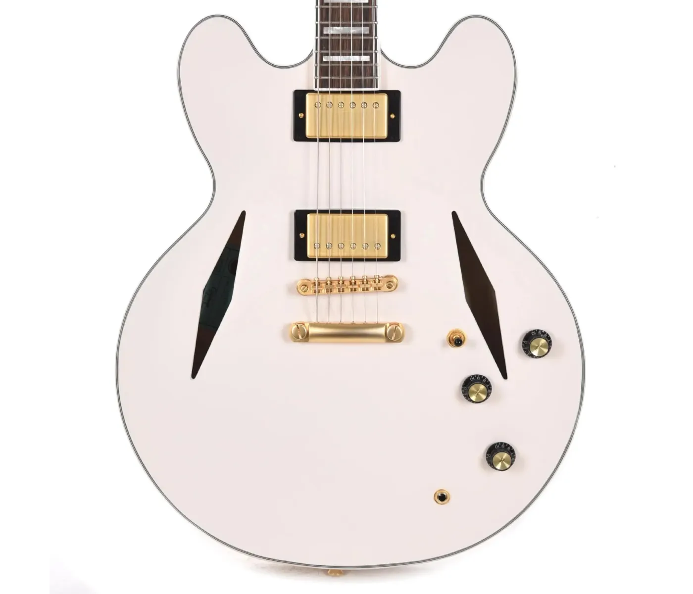Epiphone ETSEWABWGH3 Artist Emily Wolfe "White Wolfe" Sheraton Semi-Hollow Electric Guitar - Aged Bone White,(PRE ORDER)