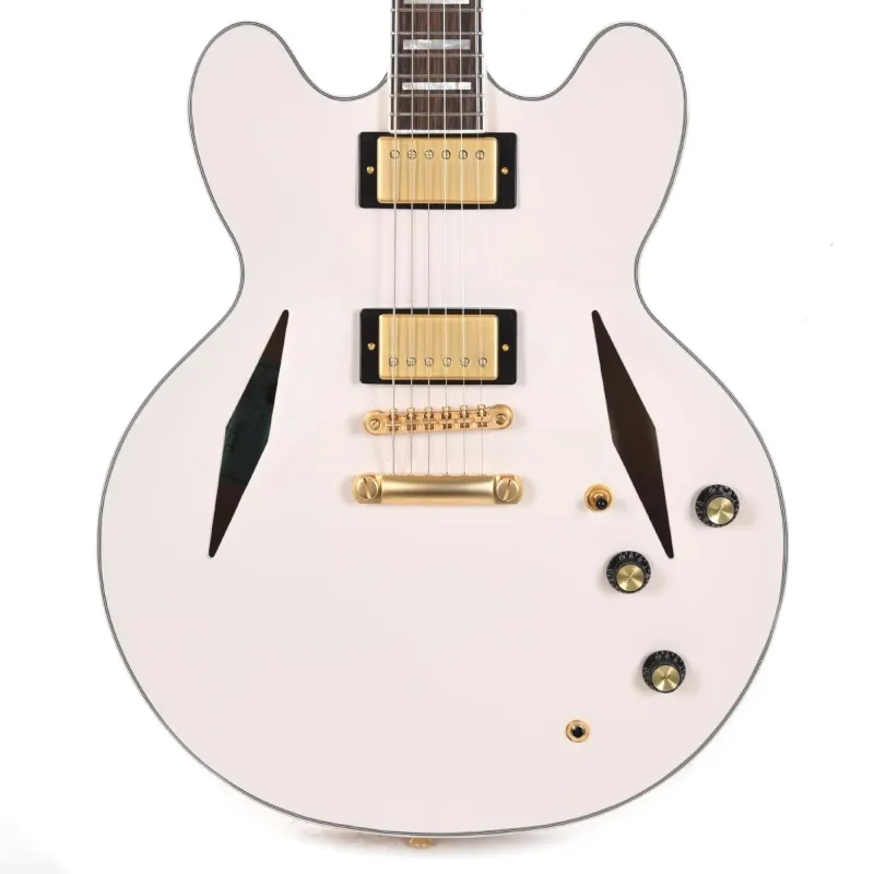 Epiphone ETSEWABWGH3 Artist Emily Wolfe "White Wolfe" Sheraton Semi-Hollow Electric Guitar - Aged Bone White,(PRE ORDER)