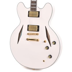 Epiphone ETSEWABWGH3 Artist Emily Wolfe "White Wolfe" Sheraton Semi-Hollow Electric Guitar - Aged Bone White