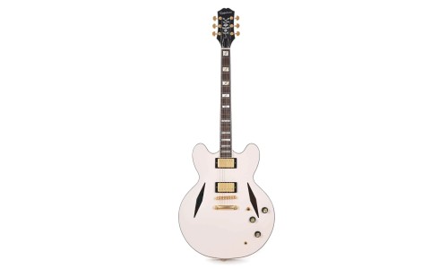 Epiphone ETSEWABWGH3 Artist Emily Wolfe "White Wolfe" Sheraton Semi-Hollow Electric Guitar - Aged Bone White