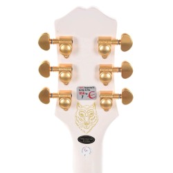 Epiphone ETSEWABWGH3 Artist Emily Wolfe "White Wolfe" Sheraton Semi-Hollow Electric Guitar - Aged Bone White