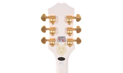 Epiphone ETSEWABWGH3 Artist Emily Wolfe "White Wolfe" Sheraton Semi-Hollow Electric Guitar - Aged Bone White