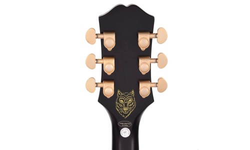 Epiphone ETSEWBAGGH3 Artist Emily Wolfe Sheraton Stealth Semi-Hollowbody Electric Guitar - Black Aged Gloss