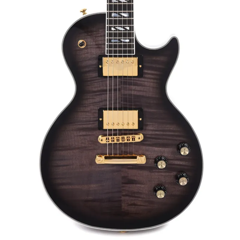 Gibson USA LPSU00E2GH1 Les Paul Supreme Electric Guitar - Translucent Ebony Burst (PRE ORDER)