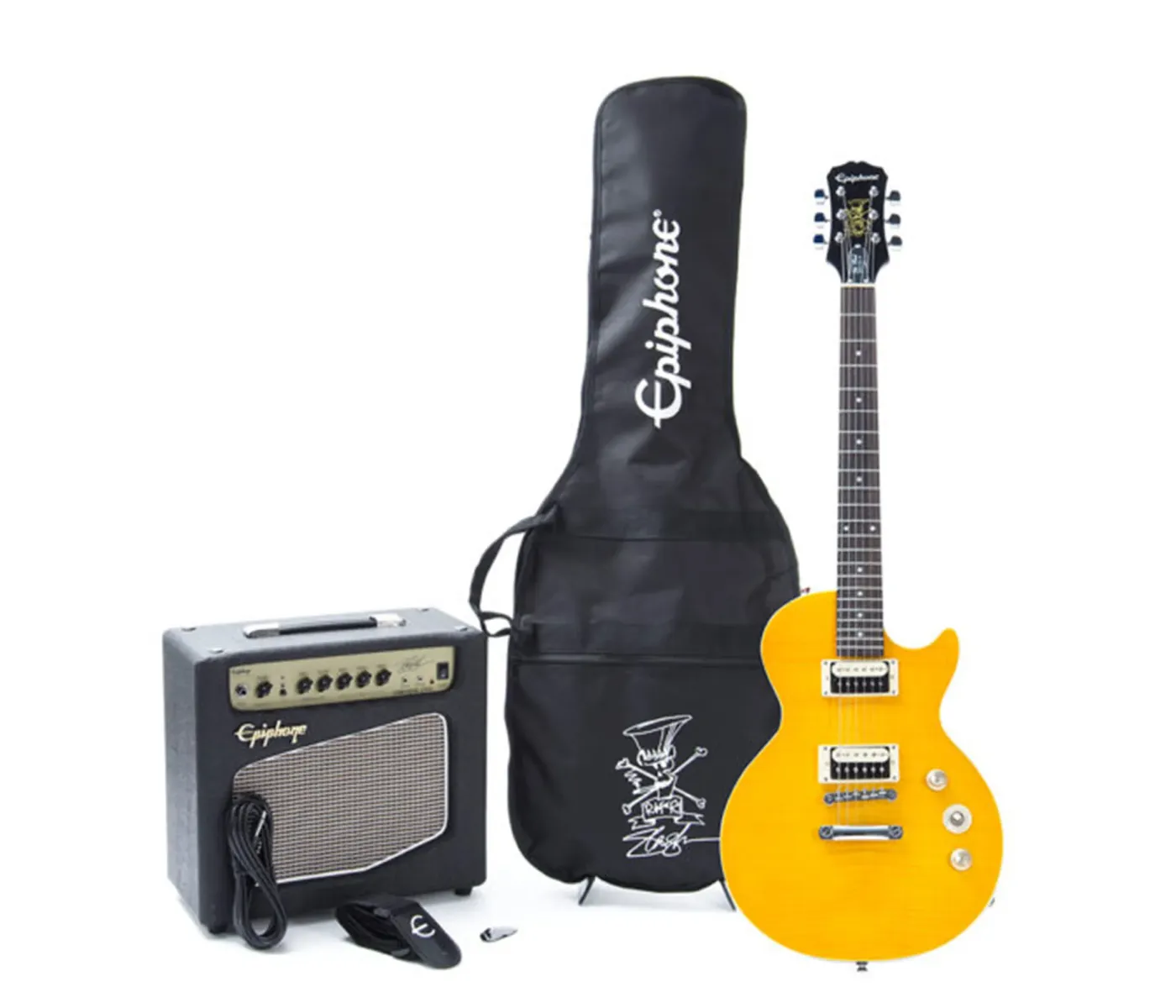 Epiphone PPGS-ENA2AANH3 Slash AFD Les Paul Performance Pack Electric Guitar - Appetite Amber