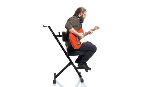 Gator Frameworks GFW-GTR-SEATDLX Deluxe Guitar Seat with Single Hanging Guitar Stand