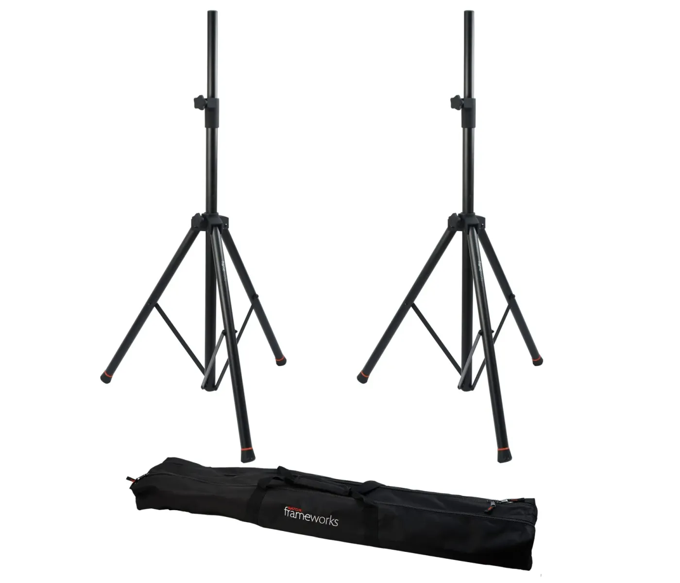 Gator Frameworks GFW-SPK-3000SET Lift-Assisted Speaker Stand with Carry Bag - Set of 2