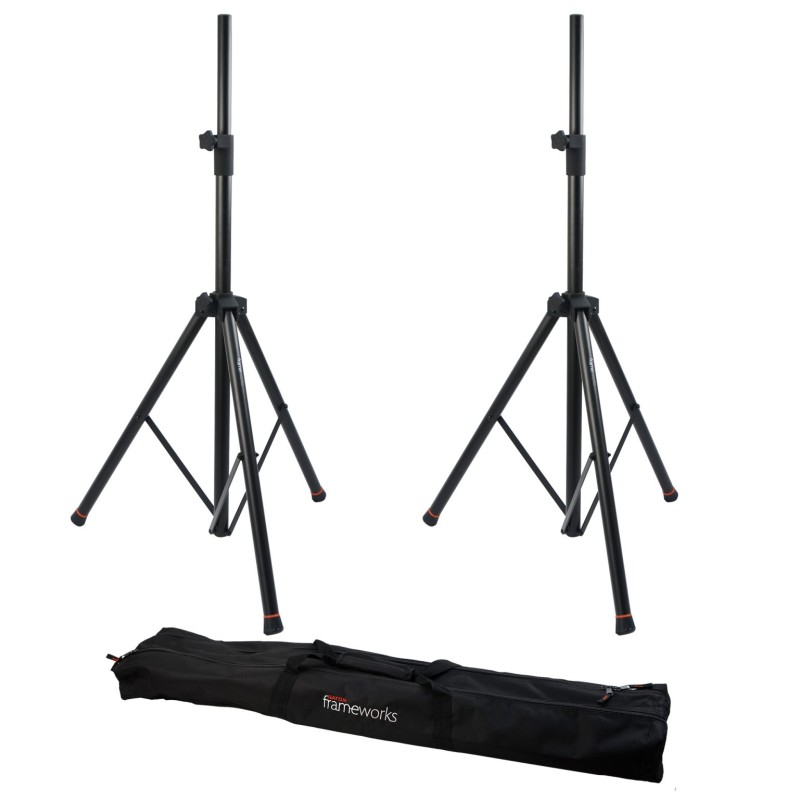 Gator Frameworks GFW-SPK-3000SET Lift-Assisted Speaker Stand with Carry Bag - Set of 2