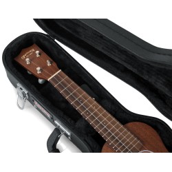 Gator GWE-UKE-SOP Soprano Ukulele Wood Case - Black