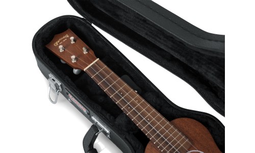 Gator GWE-UKE-SOP Soprano Ukulele Wood Case - Black