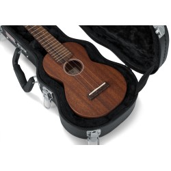 Gator GWE-UKE-SOP Soprano Ukulele Wood Case - Black