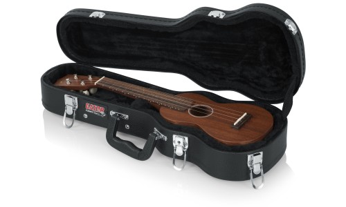 Gator GWE-UKE-SOP Soprano Ukulele Wood Case - Black