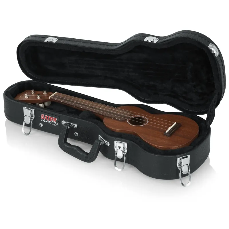 Gator GWE-UKE-SOP Soprano Ukulele Wood Case - Black Gator GWE-UKE-SOP Soprano Ukulele Wood Case - Black
