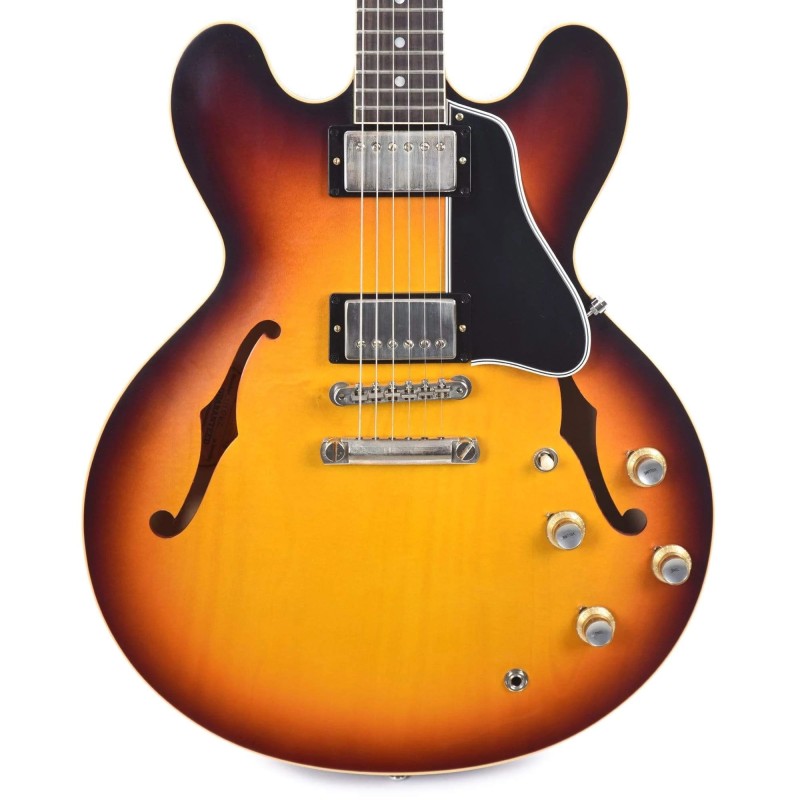 Gibson Custom Shop 61ES335VOVBNH1 1961 ES-335 Reissue VOS Semi-Hollowbody Electric Guitar - Vintage Burst