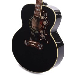 Gibson Custom Shop AMJBE2EB Artist Elvis Signature SJ-200 Acoustic-Electric Guitar - Ebony