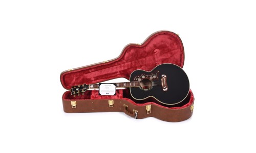 Gibson Custom Shop AMJBE2EB Artist Elvis Signature SJ-200 Acoustic-Electric Guitar - Ebony