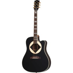 Gibson Acoustic AMSSJCEB Artist Jerry Cantrell Signature "Atone" Songwriter Acoustic-Electric Guitar - Ebony