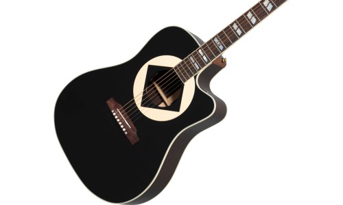 Gibson Acoustic AMSSJCEB Artist Jerry Cantrell Signature "Atone" Songwriter Acoustic-Electric Guitar - Ebony